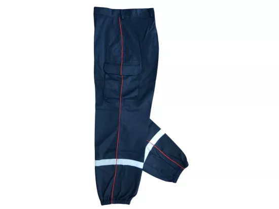 Pantalon F1 Sapeur Pompier avec poches plaquées et liseré