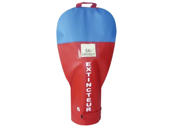 Housse Extincteur CO2 2 Kg Gamme Luxe - Tissu Rouge Ignifugé M1