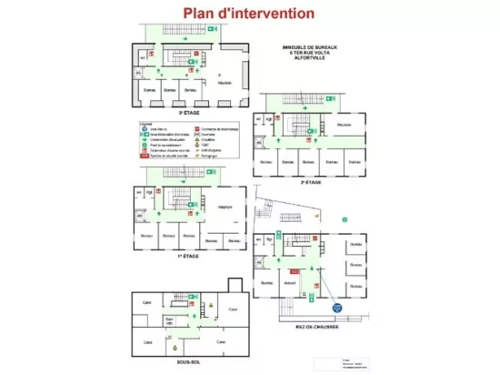 Plans d'évacuation A4