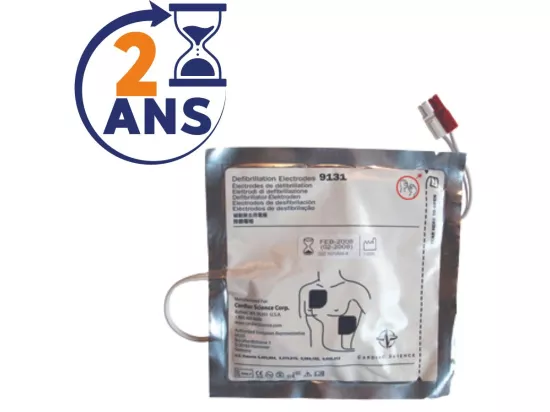 Electrodes adultes (la paire) pour défibrillateur G3