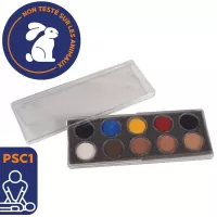 Fard pour maquillage de secourisme - Palette de 10 couleurs