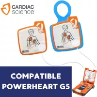 Electrodes Pédiatrique Powerheart G5 - la paire