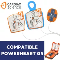 Electrodes Adulte Powerheart G5 avec capteur RCP - la paire