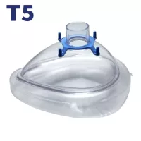Masque usage unique pour insufflateur usage unique DMT avec valve compatible IRM