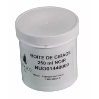 Boîte de cirage noir pour rangers - Pâte en pot de 250ml ou 1kg