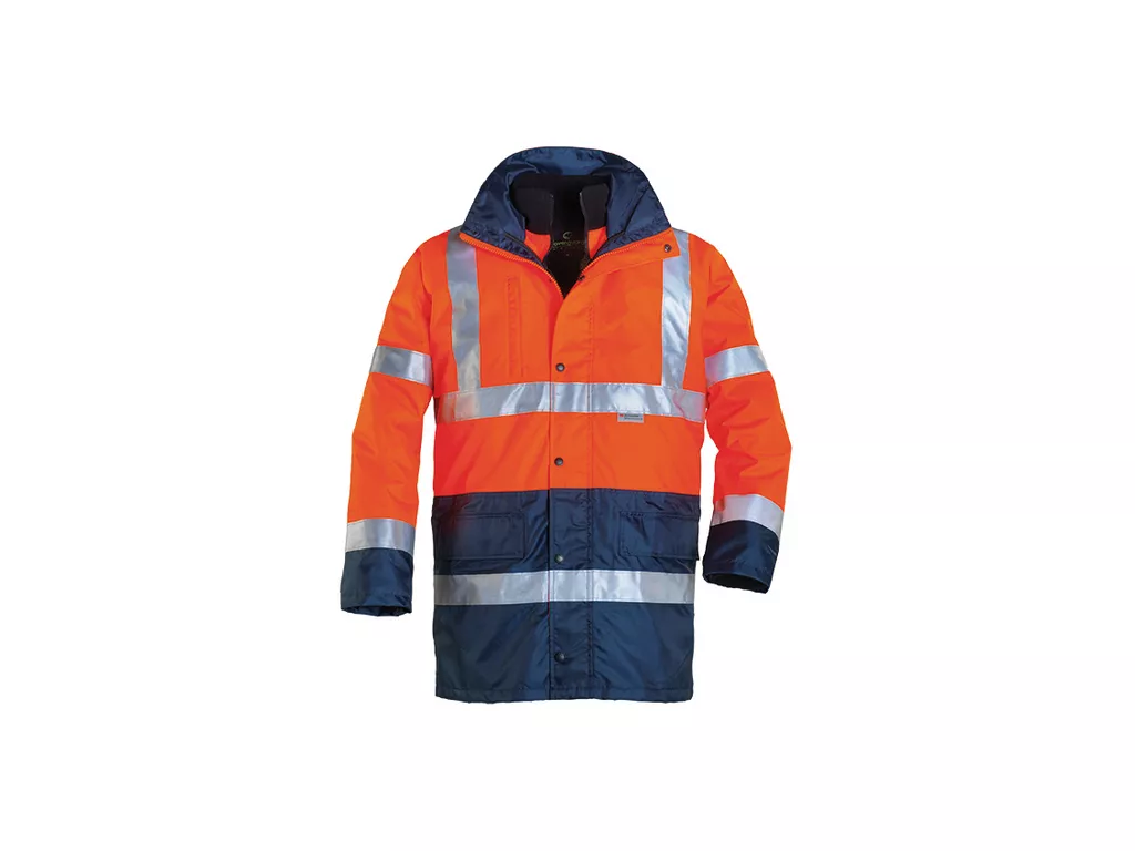 Parka Haute Visibilite 4 en 1 Orange Vetements haute visibilite