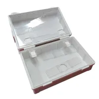 Trousse de secours vide compartimentée en ABS - 4 personnes