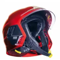 Casque F1 pompier rouge