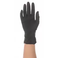 Gants nitrile noir non poudré - boîte de 100 gants