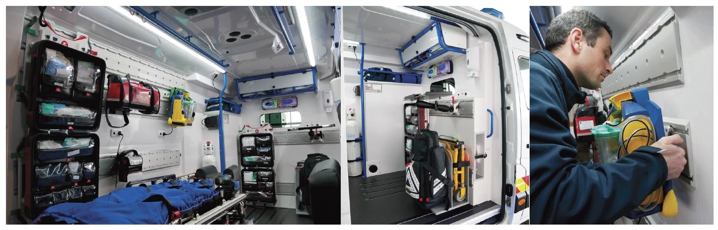 Aménagement modulable iNTRAXX : Installation chez les Ambulances URVOIX